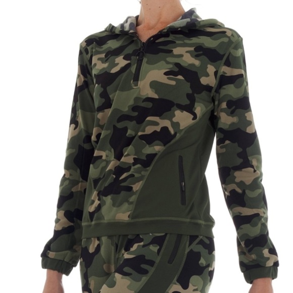 Better Sports Performance BSP rust/peach camo 1/4 zip sweatshirt hoodie medium - Picture 7 of 14